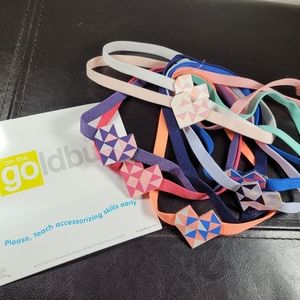 New Goldbug set of 10 headbands with hearts